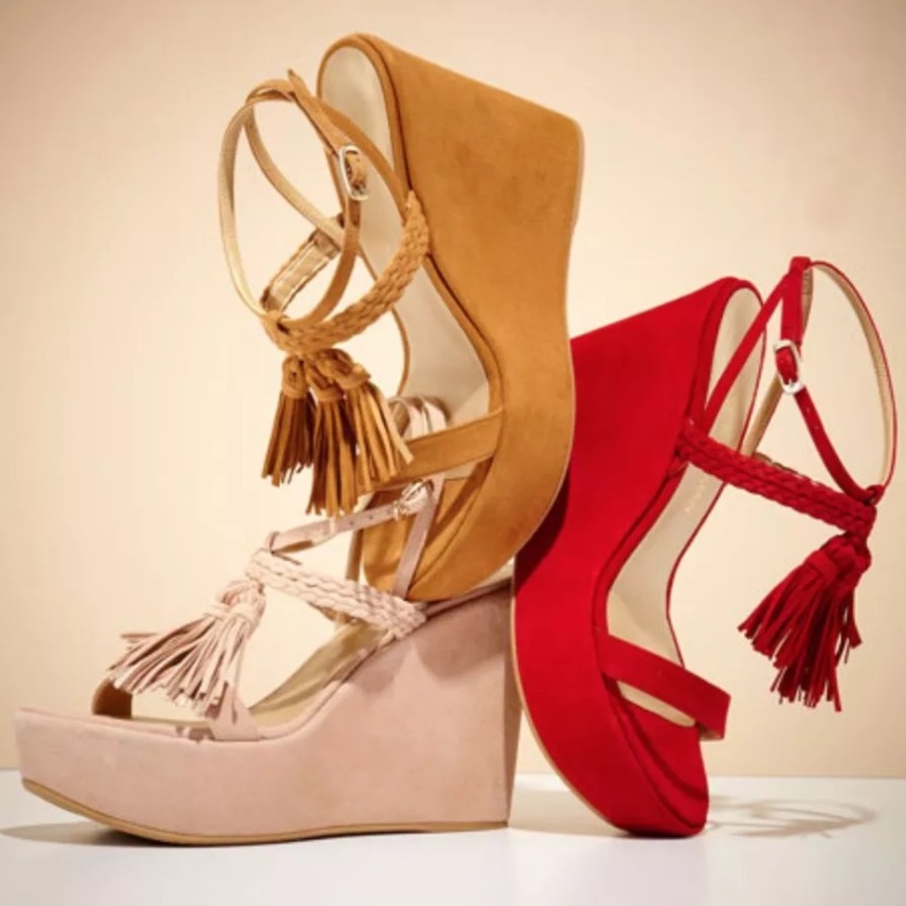 Stuart Weitzman | Navy Suede | Wedge Sandal | Size 36 (US 5.5)